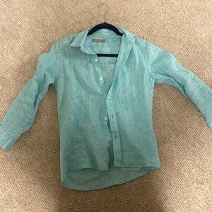 Boys size 14 B moon linen shirt from Fours season Punta Mita